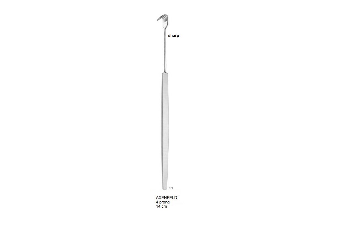 AXENFELD EKARTÖR 4 ÇATAL DİŞLİ SİVRİ 14CM