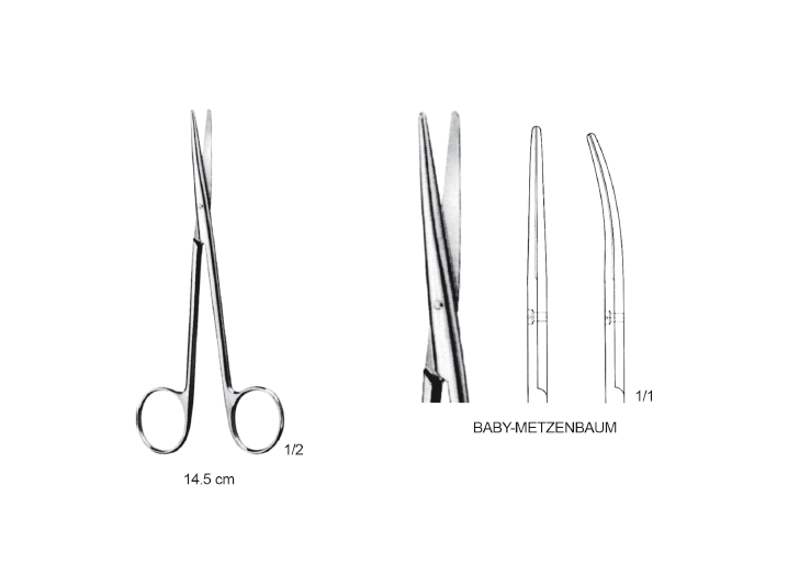 BABY METZENBAUM MAKAS 14.5CM EĞRİ