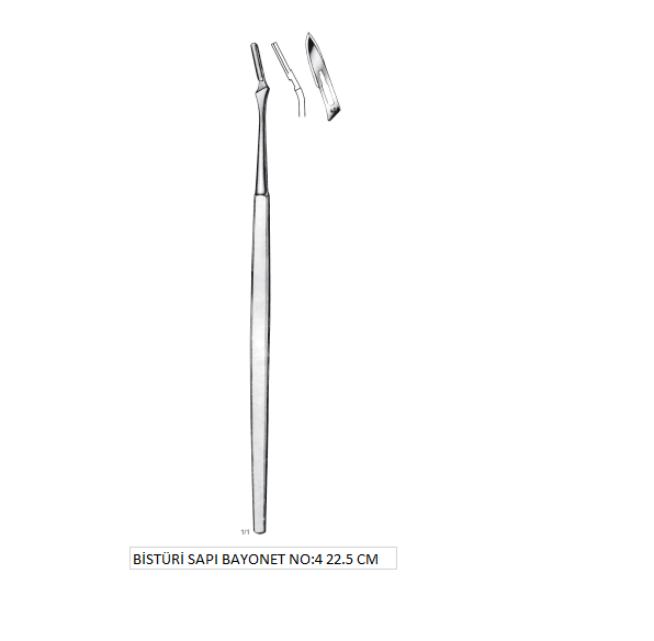 BİSTÜRİ SAPI BAYONET NO:4 22.5 CM