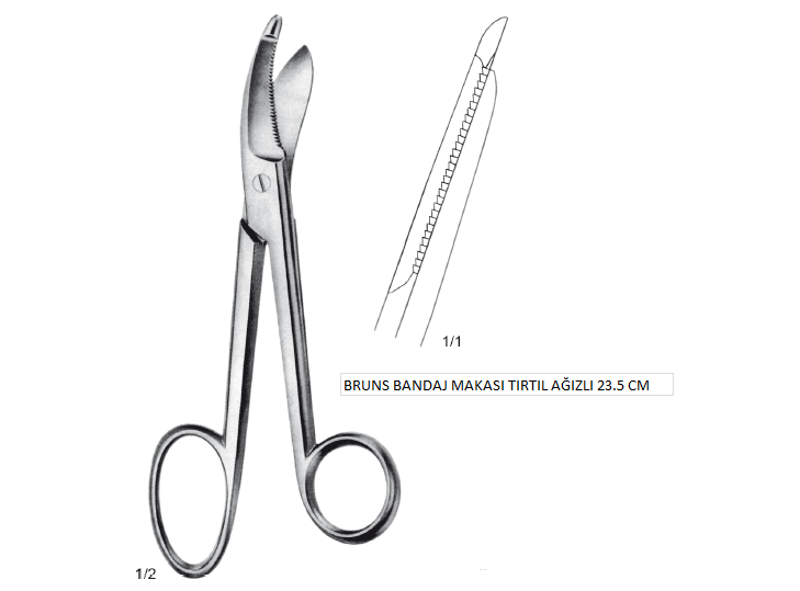 BRUNS BANDAJ MAKASI TIRTIL AĞIZLI 23.5 CM