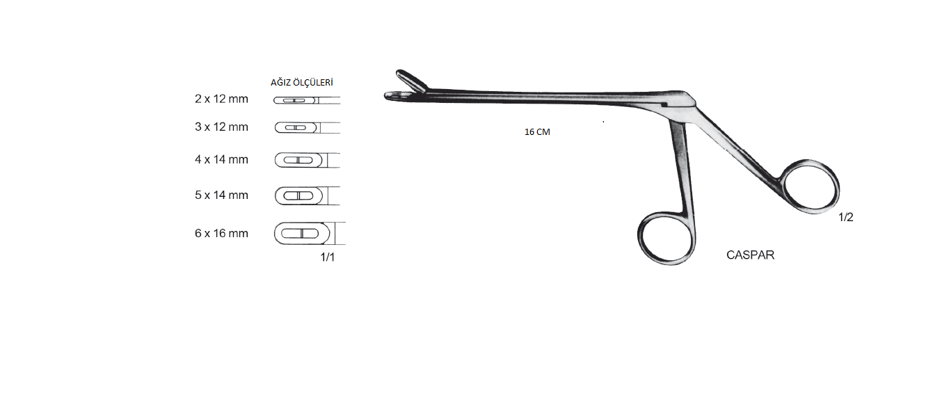 CASPAR DİSK RONJUR PATLAK KAFA  5  MM 16CM DÜZ