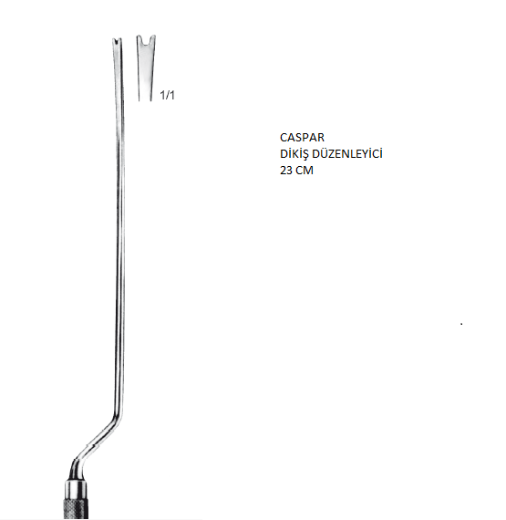 CASPAR HOOK DİKİŞ DÜZENLEYİCİ BEYİN CERRAHİSİ 23 CM