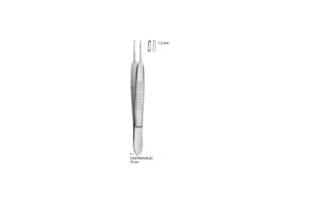 CASTROVIEJO DİKİŞ PENSET 1.2MM 10CM