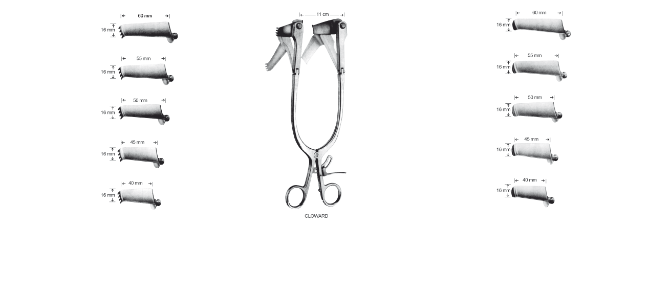 CLOWARD EKARTÖR  KOMPLE SET BLEYTLERİ İLE BİRLİKTE 25 CM
