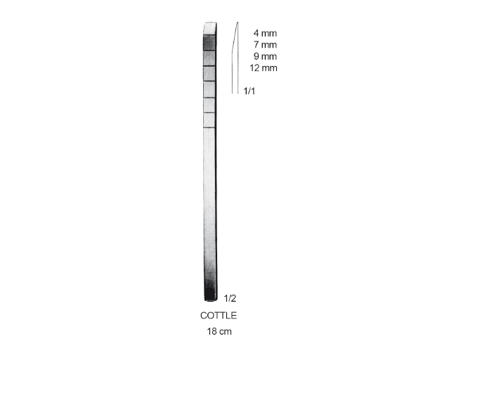 COTTLE KESKİ 4MM KULAK BURUN BOĞAZ  18.5CM