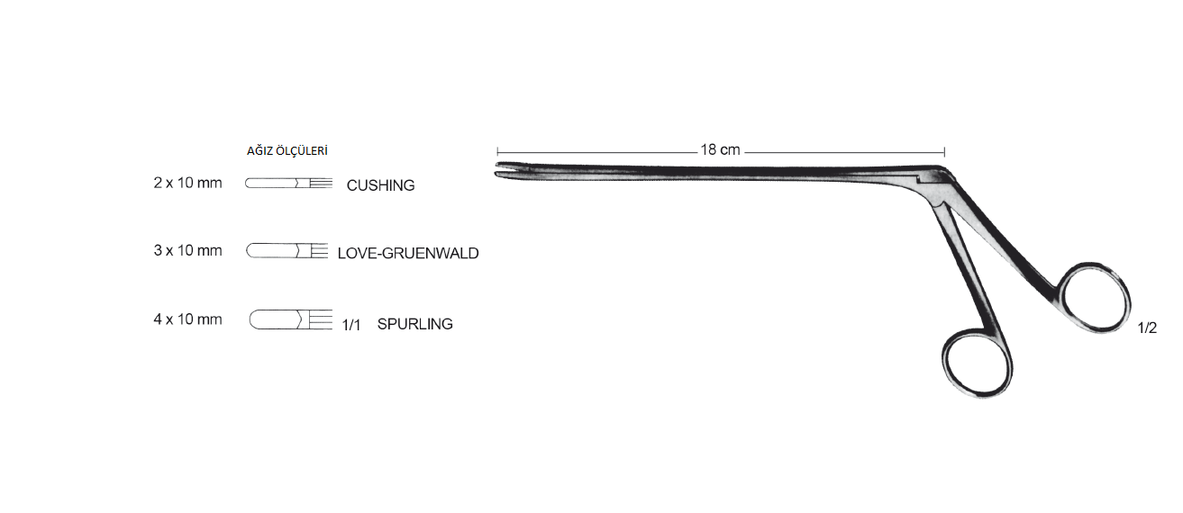CUSHING DİSK RONJUR 2X10MM 18CM DÜZ