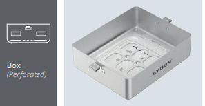 DENTAL ½ MODEL BOX (PERFORATED) 227*162*88 mm