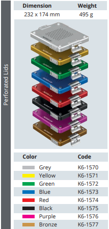 DENTAL ½ MODEL BOX PERFORATED LIDS