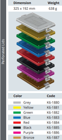 DENTAL MODEL BOX PERFORATED LIDS