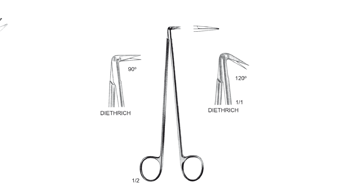 DIETRICH VASKULER MAKAS 120' AÇILI 17CM KALP DAMAR CERRAHİSİ