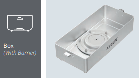 FLAT MODEL CONTAINER (WITH BARRIER)