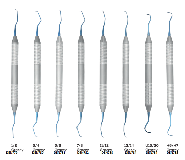 GRACEY TİTANYUM İMPLANT SCALERS 1/2