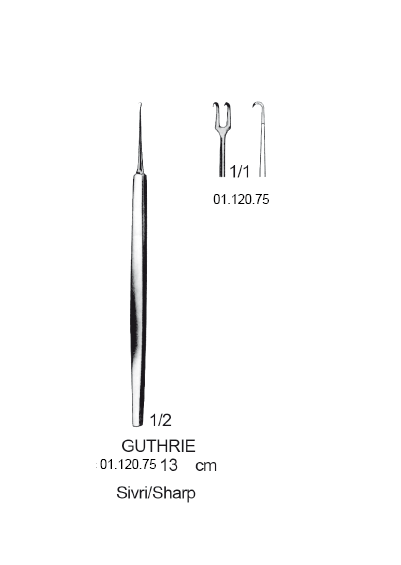 GUTHRIE KANCA SİVRİ UÇ HOOK EKARTÖR 2 DİŞ 13 CM