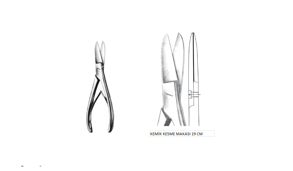 KEMİK KESME MAKASI 19 CM