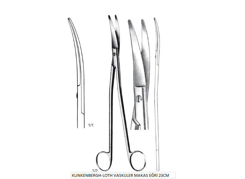 KLINKENBERGH-LOTH VASKULER MAKAS EĞRİ 23CM