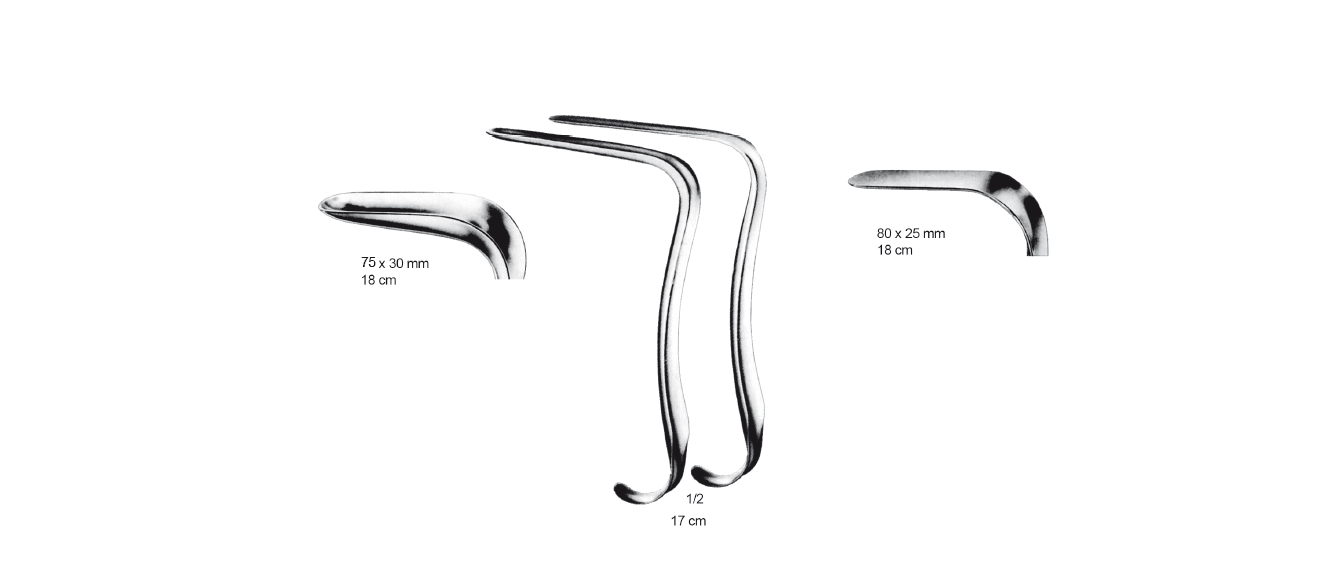KRISTELLER VAJİNAL SPEKULUM  SET KADIN DOĞUM JİNOKOLJİ  18CM