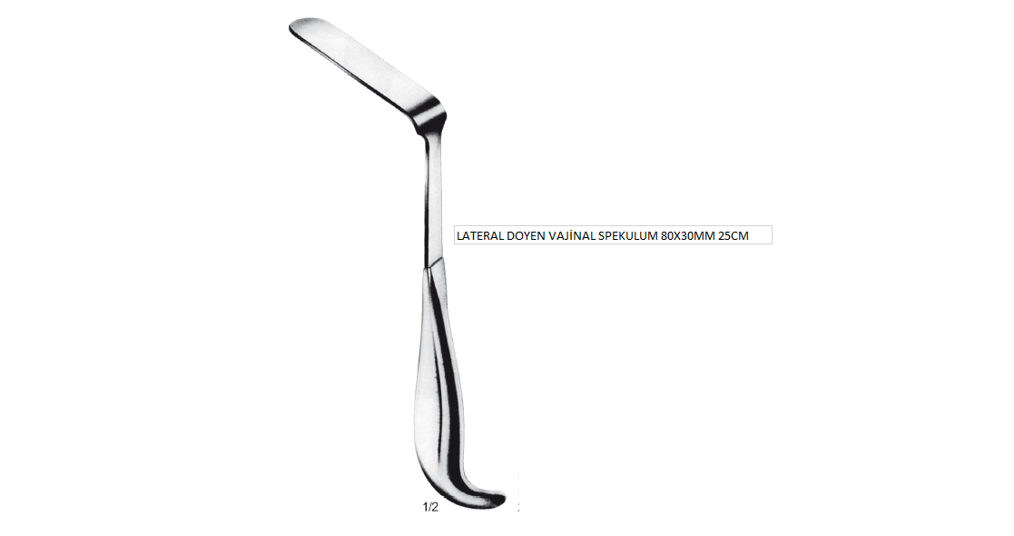 LATERAL DOYEN VAJİNAL SPEKULUM 80X30MM 25CM