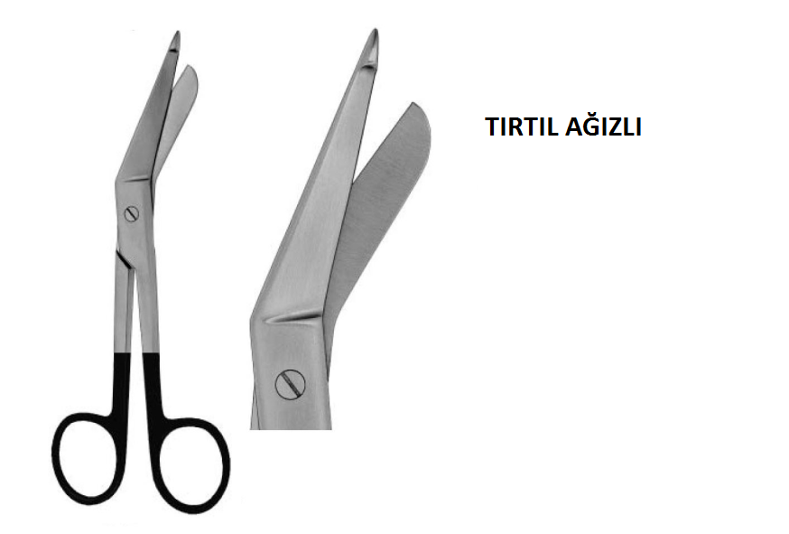 LİSTER BANDAJ MAKASI KAYDIRMAZ  AĞIZLI TIRTIL  SÜPER KESİCİ 18 CM