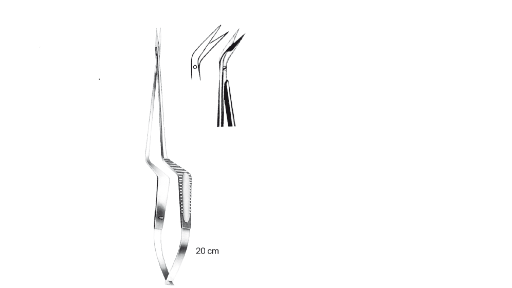 MİKRO MAKAS (BAYONET) SAĞA AÇILI 20 CM