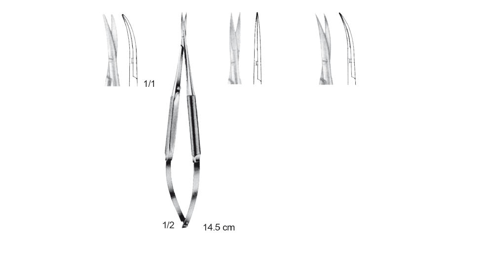 MİKRO MAKAS DÜZ  14.5 CM