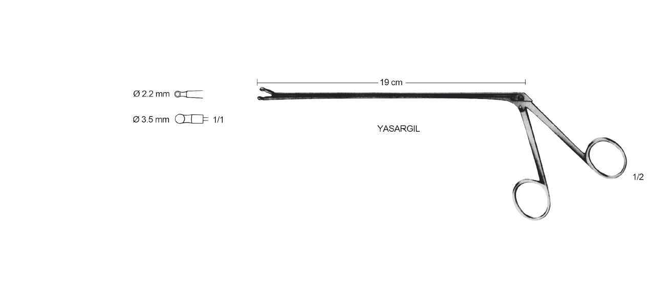 PAROF.DR. GAZİ YAŞARGİL KAP FORSEPS ÇAP  4  MM 18.5 CM