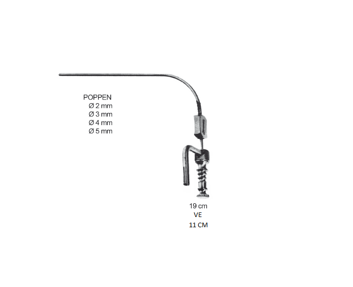 POPPEN ASPİRATÖR UCU ÇAP  5.0 MM  19CM
