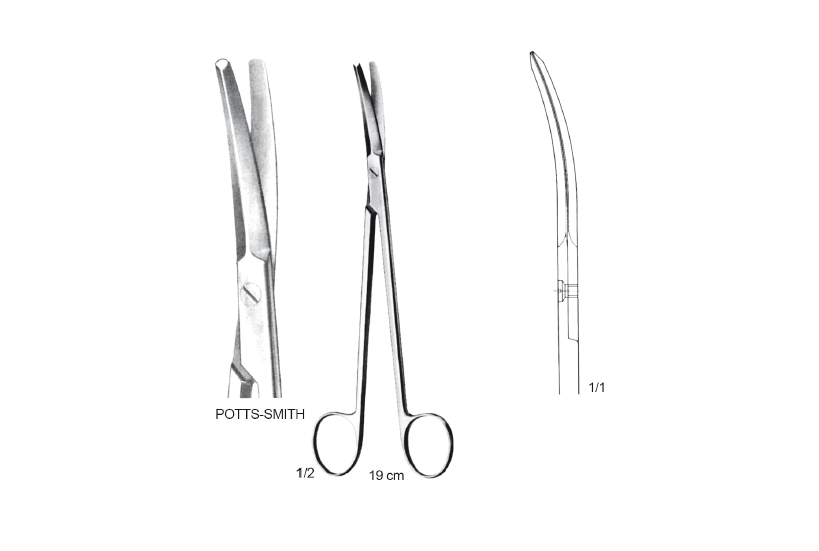 POTTS-SMITH MAKAS EĞRİ 19CM