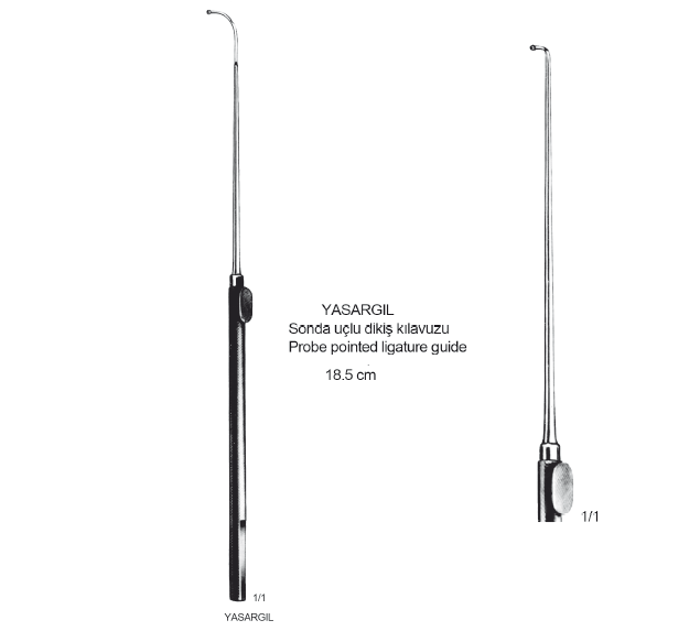 PROF.DR.GAZİ YAŞARGİL KANCA HOOK BEYİN CERRAHİ  18.5CM