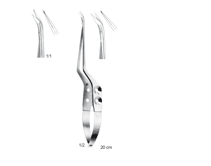 PROF.DR GAZİ YAŞARGİL MIKRO MAKAS (BAYONET) 20 CM 