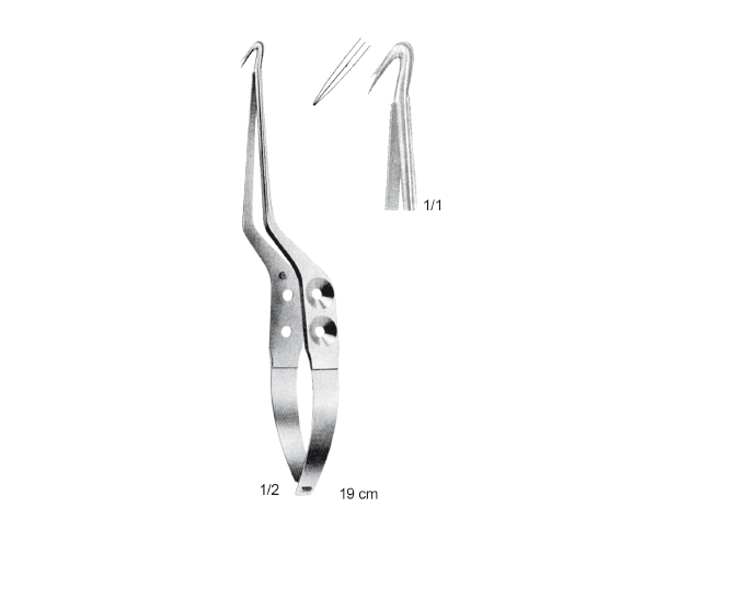 PROF.DR GAZİ YAŞARGİL MIKRO MAKAS (BAYONET) MİKRO İÇE AÇILI 19 CM