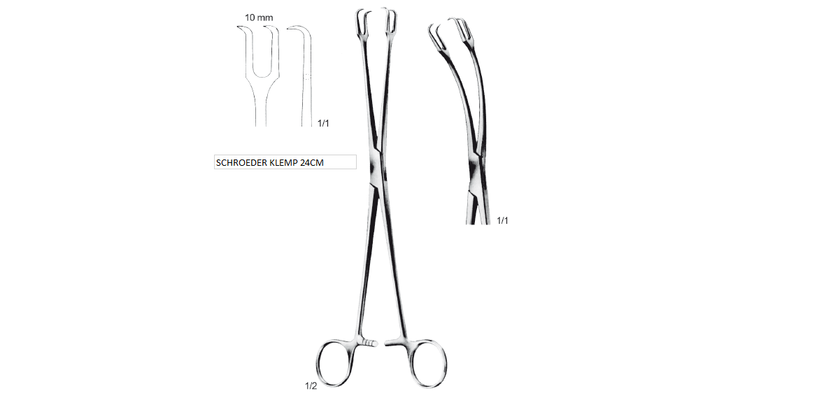 SCHROEDER KLEMP EĞRİ  24CM