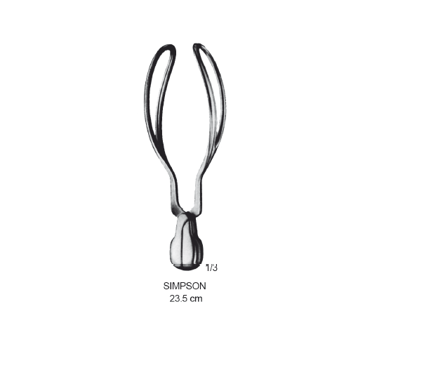 SIMPSON ÇOCUK ALICI 23.5CM DOĞUM FORSEPSİ