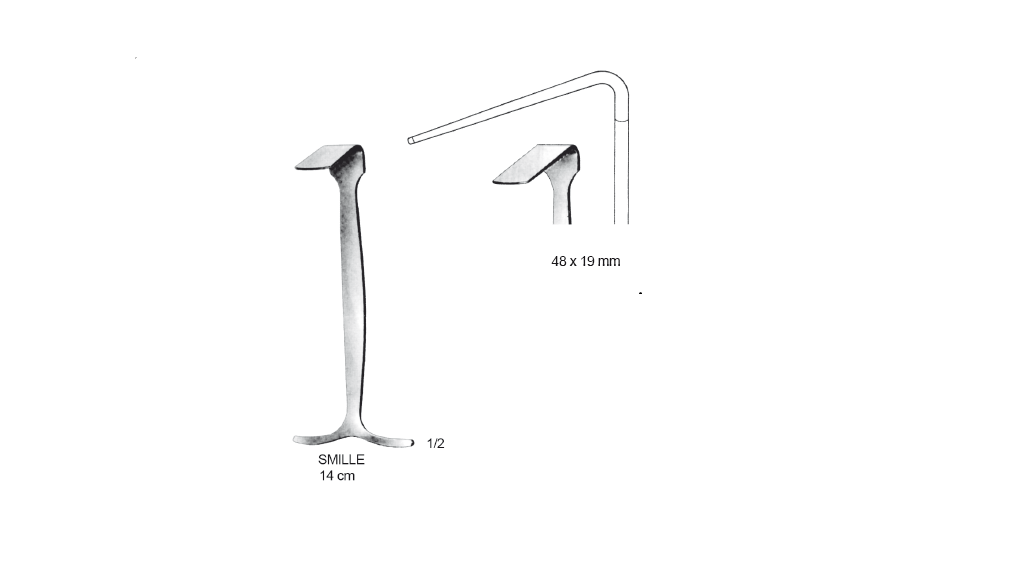 SMILLIE MENİSKÜS EKARTÖRÜ 48X19 MM 14CM