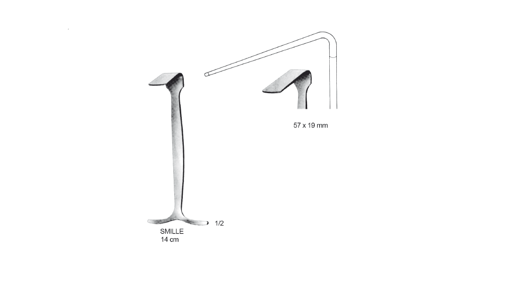 SMILLIE MENİSKÜS EKARTÖRÜ 57X19 MM 14CM