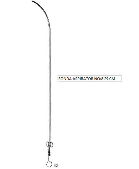 SONDA ASPİRATÖR ÜROLOJİ  NO:8 29 CM