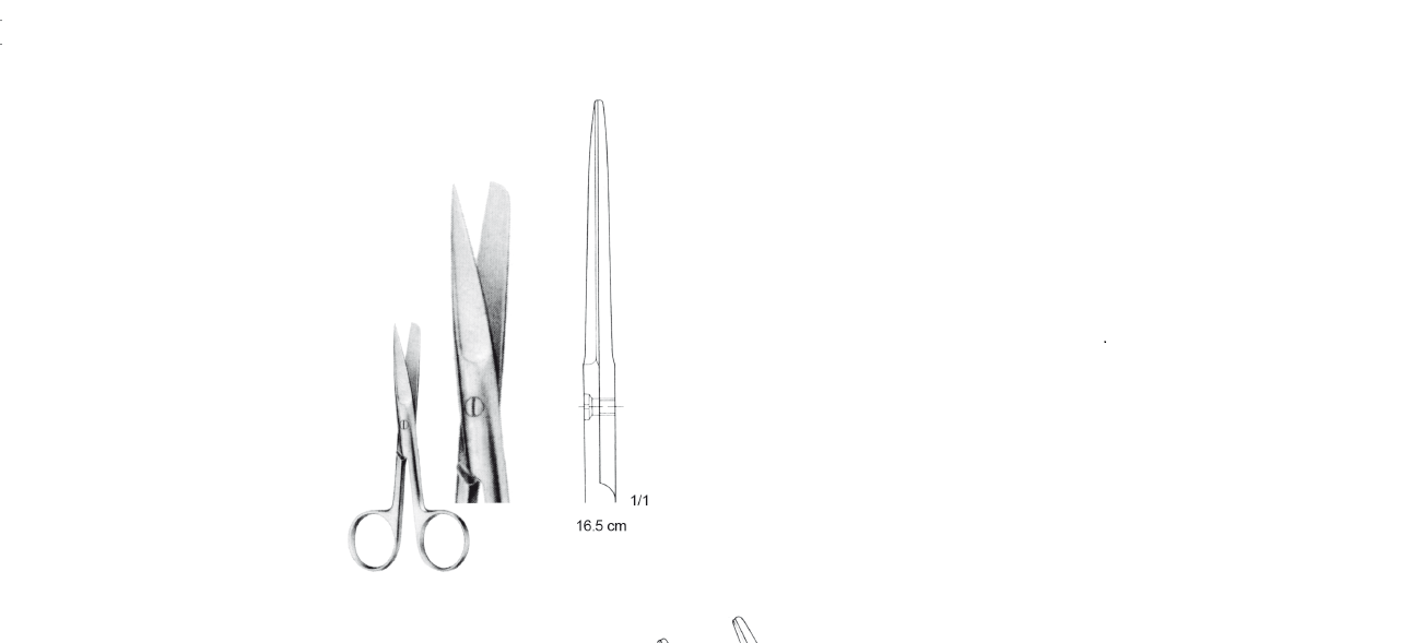 STANDARD MAKAS KÜNT/SİVRİ  DÜZ 16.5 CM