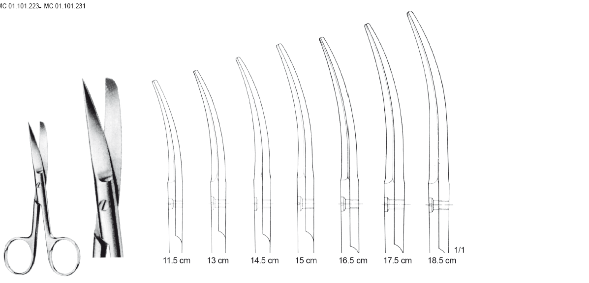 STANDARD MAKAS KÜNT/SİVRİ  EĞRİ 13  CM