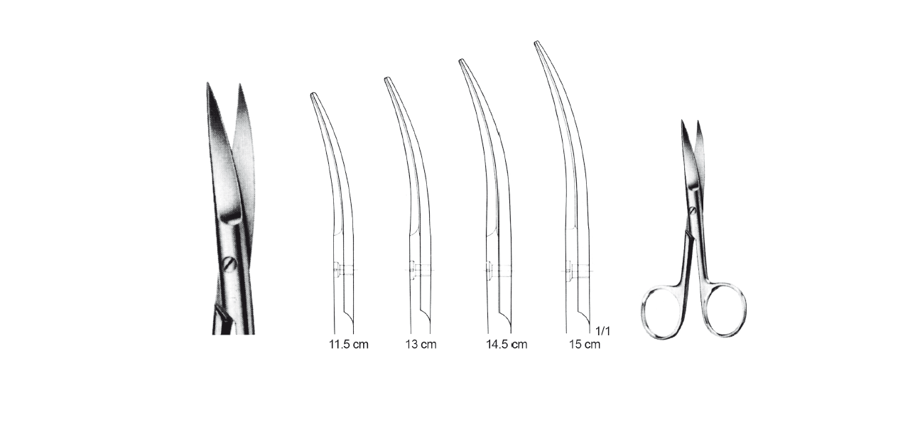 STANDARD MAKAS SİVRİ/SİVRİ EĞRİ  15.5 CM