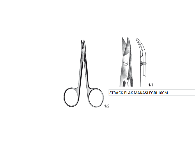 STRACK PLAK MAKASI EĞRİ 10CM