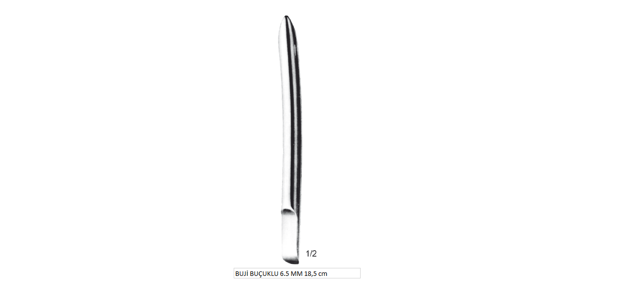 UTERİNE DİLATORS BUJİ BUÇUKLU 6.5 MM 18,5 cm