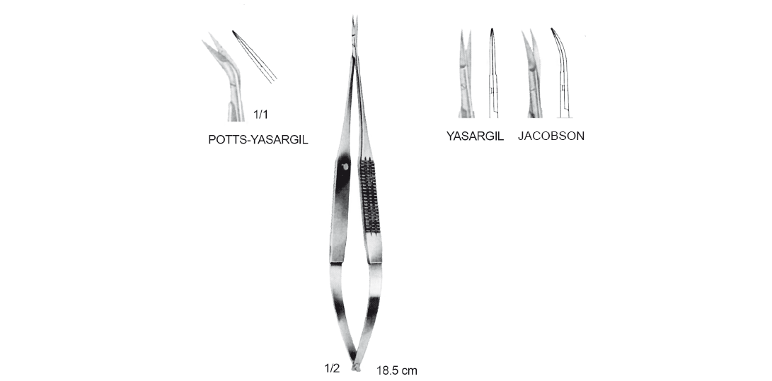 YAŞARGİL MİKRO MAKAS YANA AÇILI 18.5 CM
